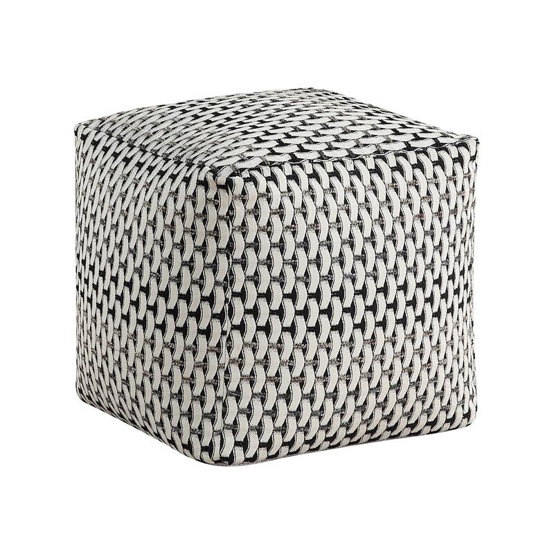 Square Pouf Fabric Upholstery Modern Ottoman, Footstool, Non-Slip Floor Pouf, Bean Bag Chair, 1pc Sitting Pouf