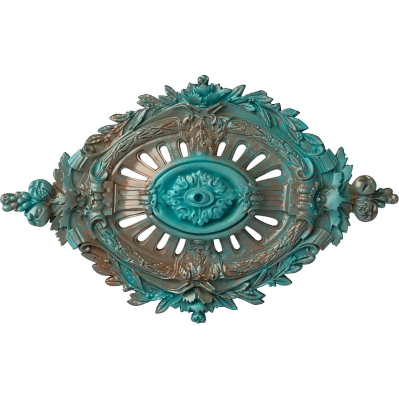 35 7/8"W x 22 1/2"H x 4 3/8"P Antonio Ceiling Medallion