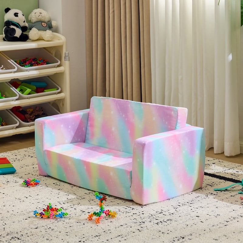 1-Piece Full Sponge Kids Double Folding Sofa Bed Kids Sofa