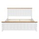 preview thumbnail 4 of 8, Queen Size Vintage Simple Platform Bed Frame with Rectangular Headboard