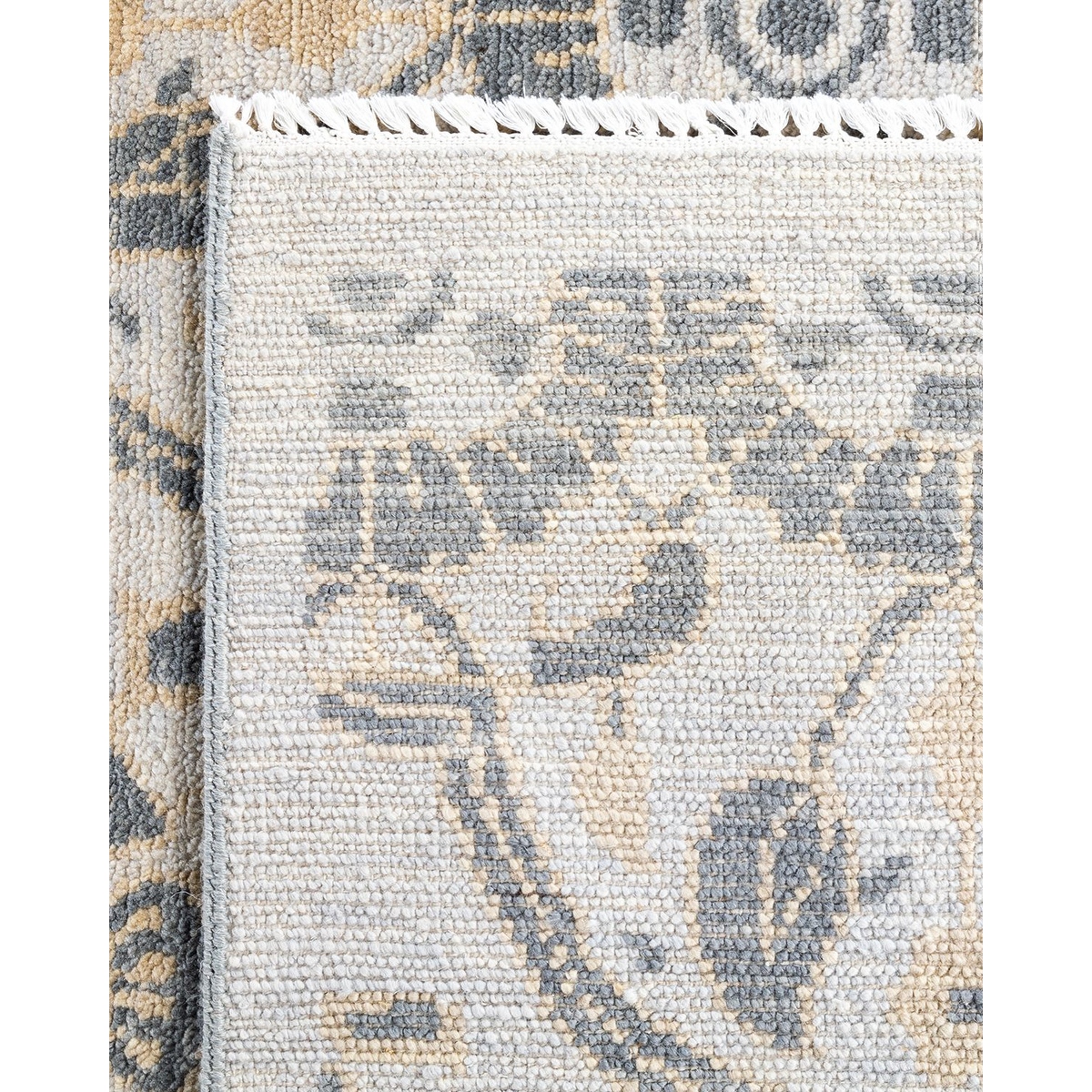 Modern One-of-a-Kind Handmade Area Rug - Gray, 8' 1" x 9' 10" - 8' 1" x 9' 10"