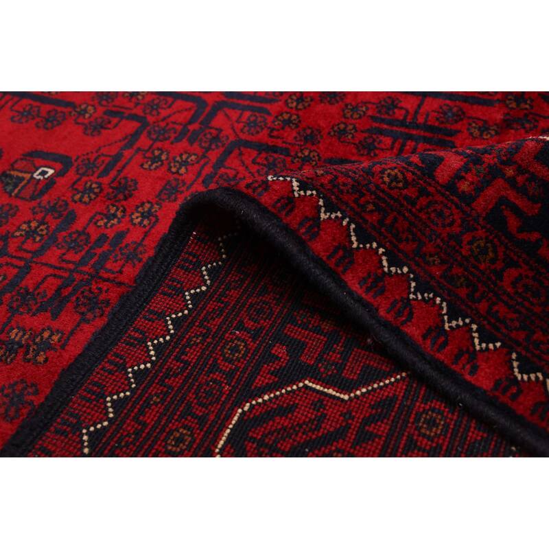 ECARPETGALLERY Hand-knotted Finest Khal Mohammadi Red Wool Rug - 6'7 x 9'9