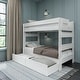preview thumbnail 4 of 22, Max and Lily Farmhouse Twin over Twin Bunk Bed with Storage Drawers White Wash