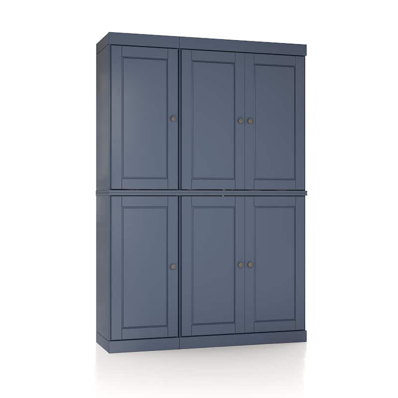Palace Imports 100% Solid Wood Pantry Cabinet, Raised Panel Doors, Adjustable Shelves, 48.5" Wide, 71.5" Tall - 48.5" x 71.5"