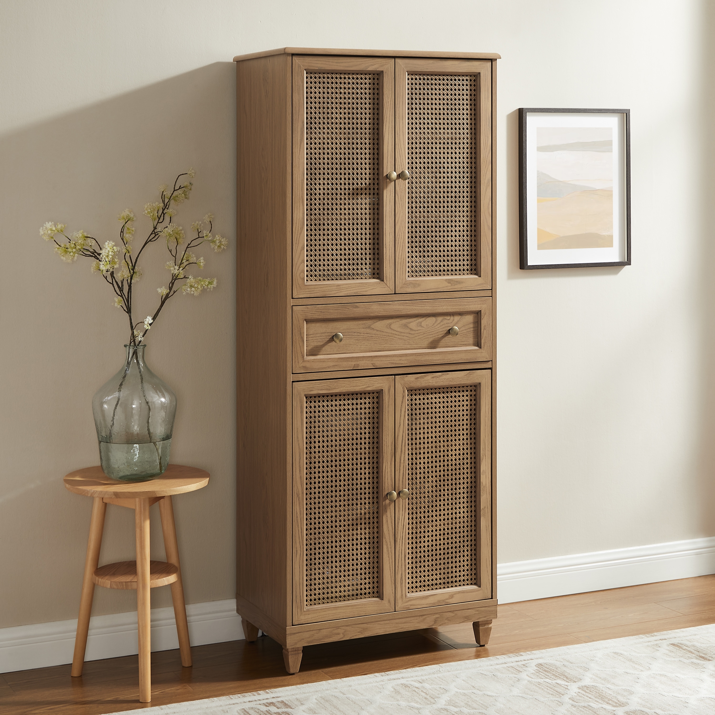 【coro】② LOWYA キャビネット Crosley Katia Kitchen Storage Pantry - Overstock - 43544372