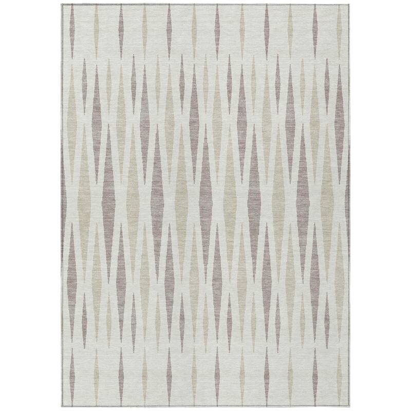 HomeRoots Geometric Transitional Rectangle Outdoor Rug - 9' X 12'