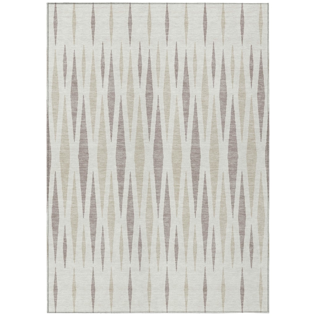 HomeRoots Geometric Transitional Rectangle Outdoor Rug