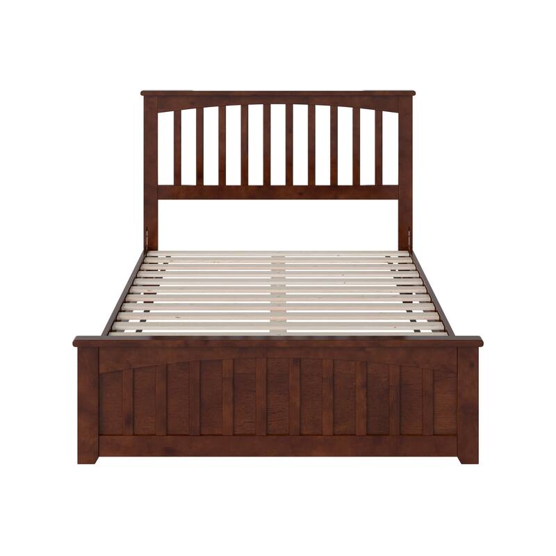 Becket Solid Wood Low Profile Platform Bed with Matching Footboard