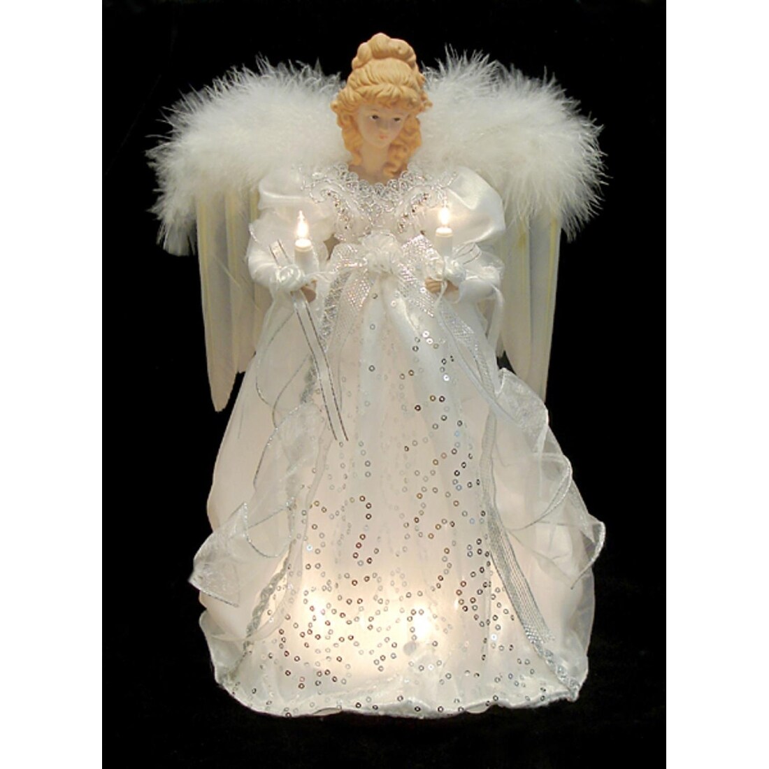 Shop 14 Ice Palace Lighted Angel Christmas Tree Topper Clear Lights Overstock 16552950