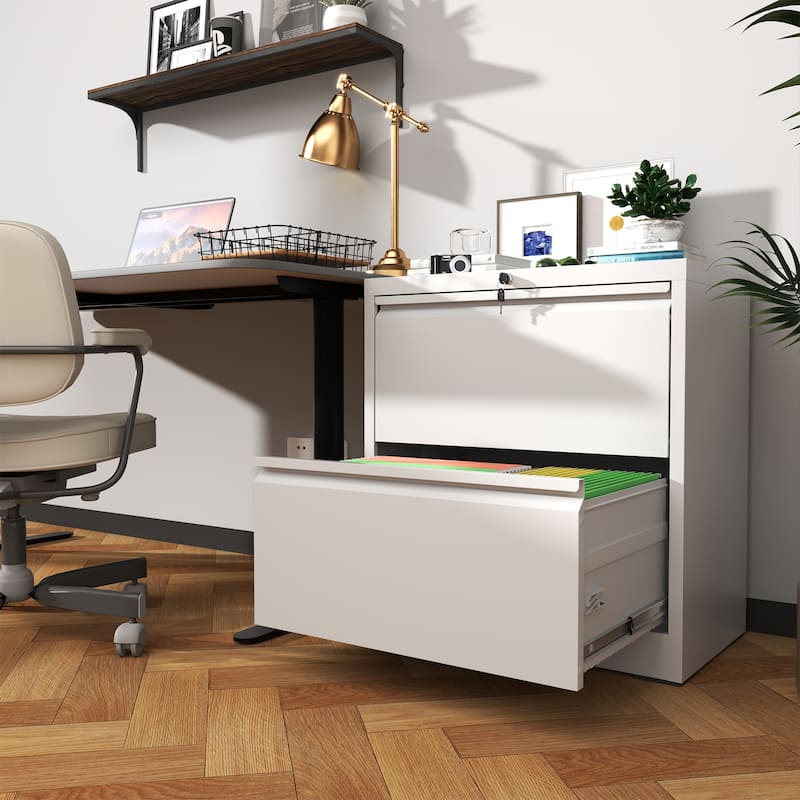 Steel Wide Horizontal Filing Cabinets for Letter/Legal/A4/F4 Hanging Files