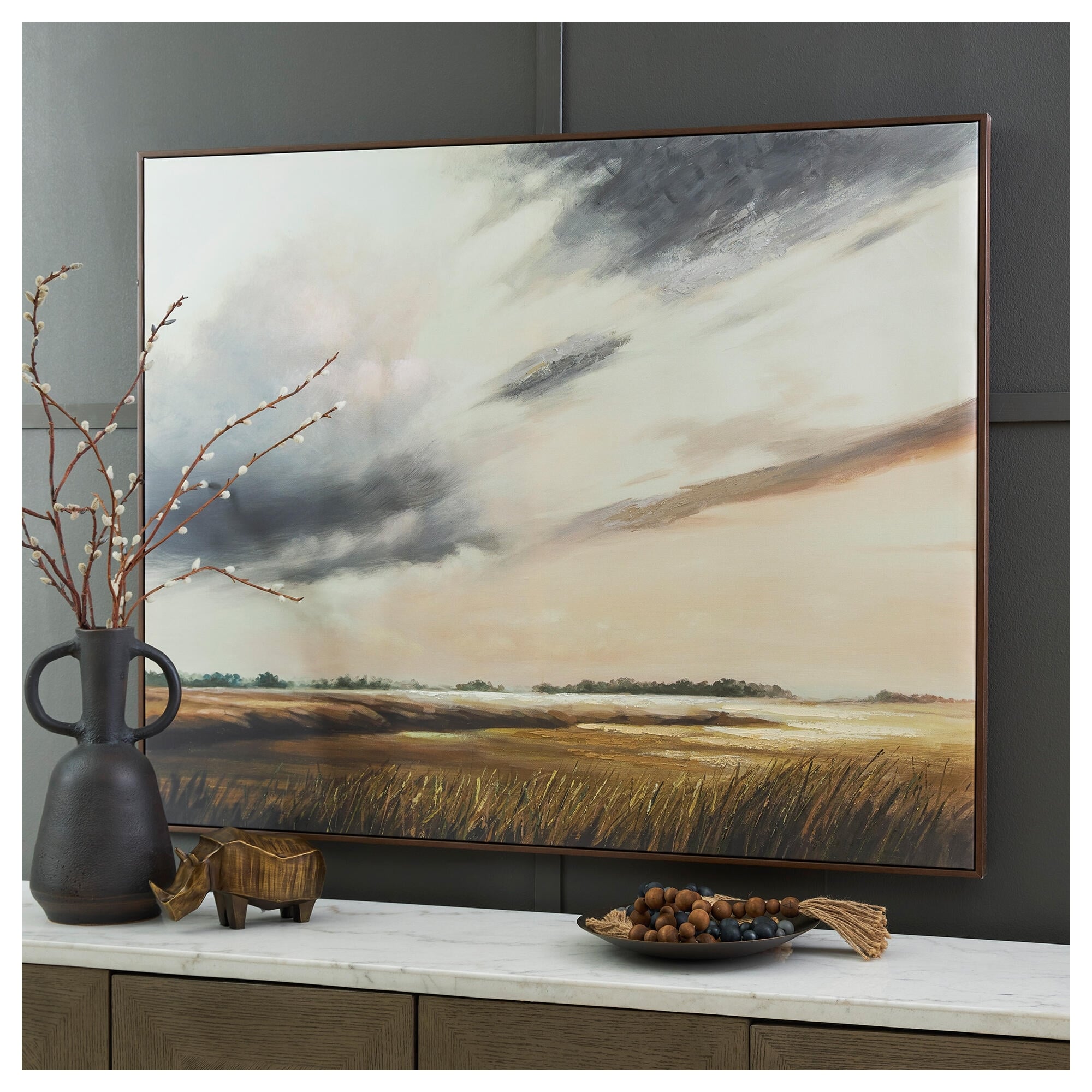 Signature Design by Ashley Taymen Brown/Gray Wall Art