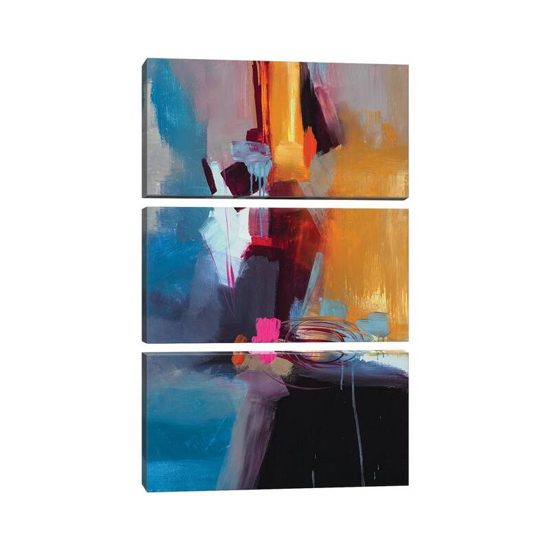 iCanvas "Jazzy Abstract VII" by Jane M. Robinson 3-Piece Canvas Wall Art Set