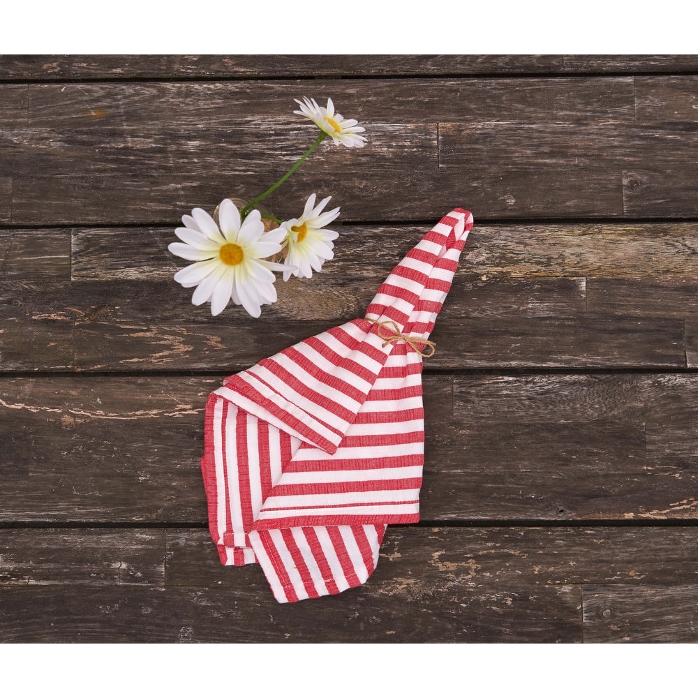 Seersucker Striped Napkins Set of 6