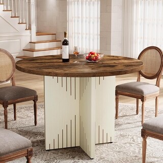 Ivinta Modern White Dining Table High Glossy Dining Room Table for 4 6 Glass Desk Table for Small Space Bed Bath Beyond 36744250