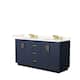Option Dark Blue, Gold Trim, Giotto Quartz Top
