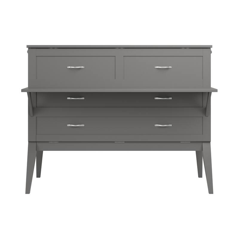 Northampton Full Murphy Bed Desk with Mattress