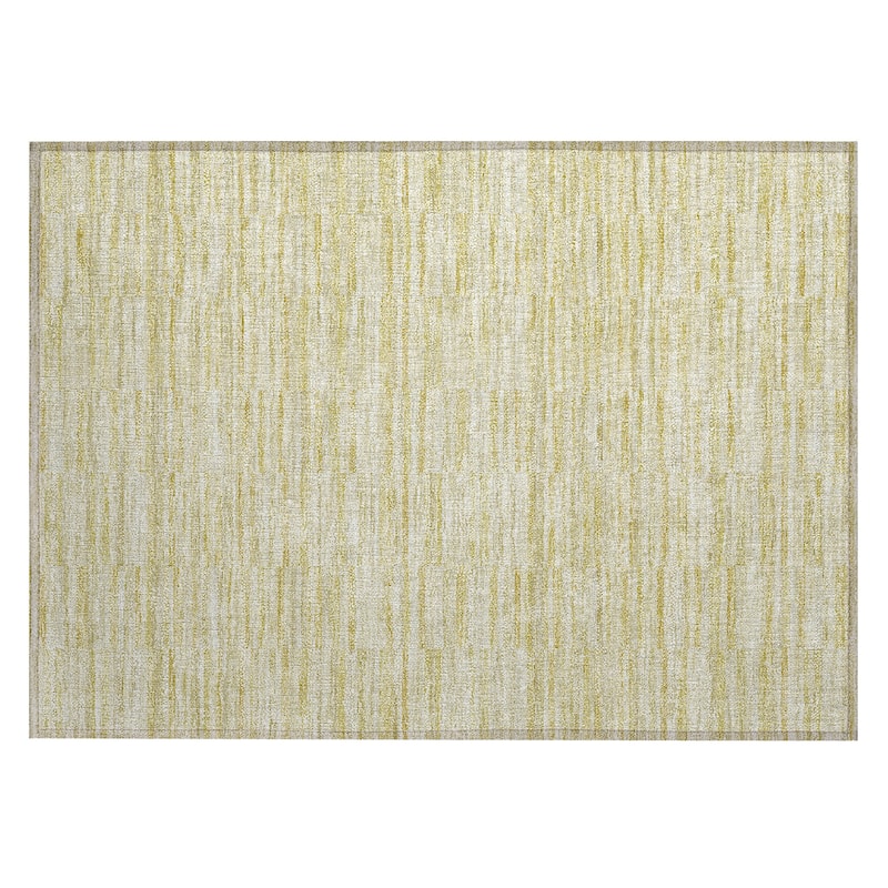 Machine Washable Indoor/ Outdoor Chantille Contemporary Blocks Rug