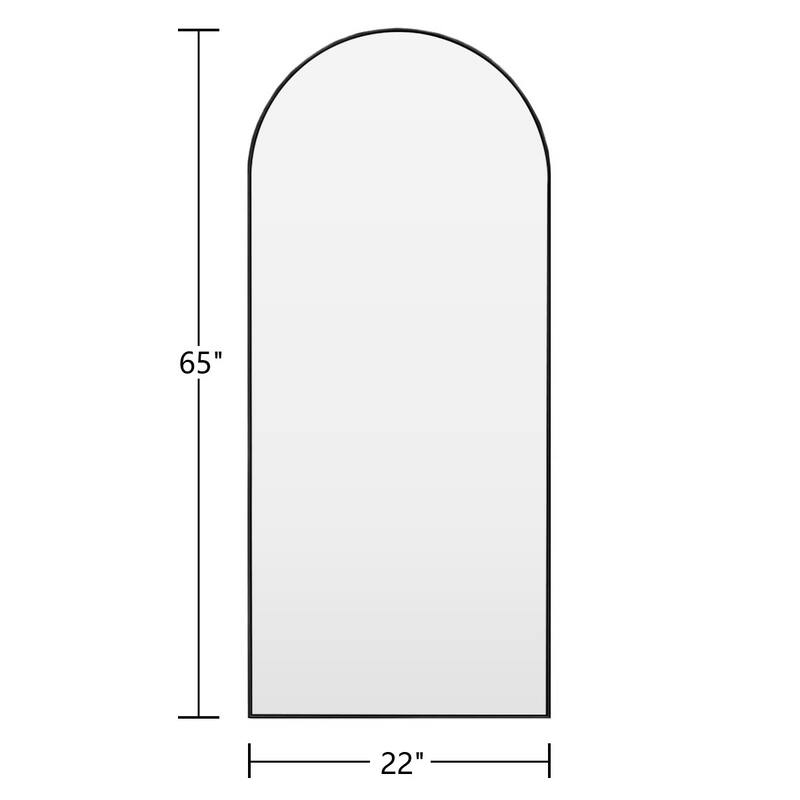 71" Arched Large Floor Full Length Mirror Free Standing