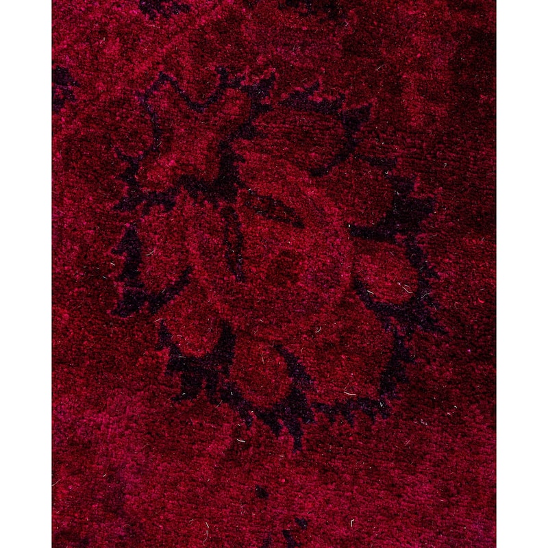 Overdyed One-of-a-Kind Hand-Knotted Area Rug - Pink - 6' 1" x 6' 1"