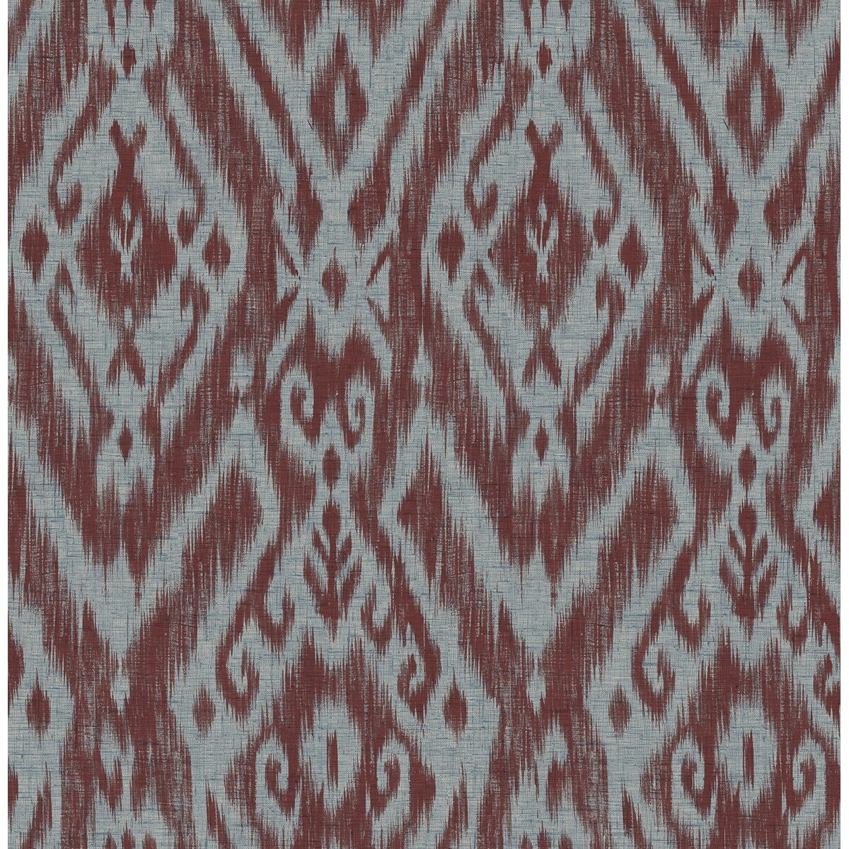 Seabrook Designs Stella Washed Tribal Unpasted Wallpaper - Bed