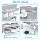 preview thumbnail 5 of 5, Foldable Diaper Change Table with Wheels, Adjustable Height
