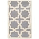 preview thumbnail 116 of 183, SAFAVIEH Handmade Cambridge Trudie Geometric Wool Rug 2' x 3' - Silver/Ivory - Rectangle
