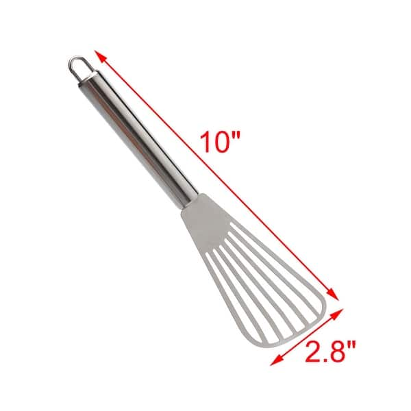 Stainless Steel Fish Spatula Turner Set of 3 Metal Spatula Slotted Turner  with