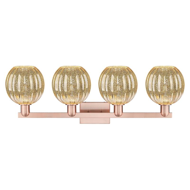 Innovations Lighting Downtown Urban - Preston - 4 Light 36" Globe Shade Bath Vanity Light