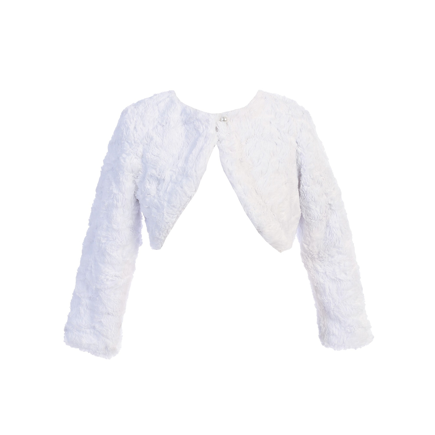 white bolero sweater