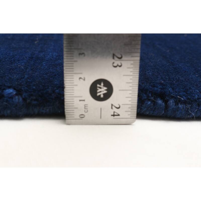 ECARPETGALLERY Hand Loomed Kashkuli Gabbeh Dark Blue Wool Rug - 2'10 x 4'10