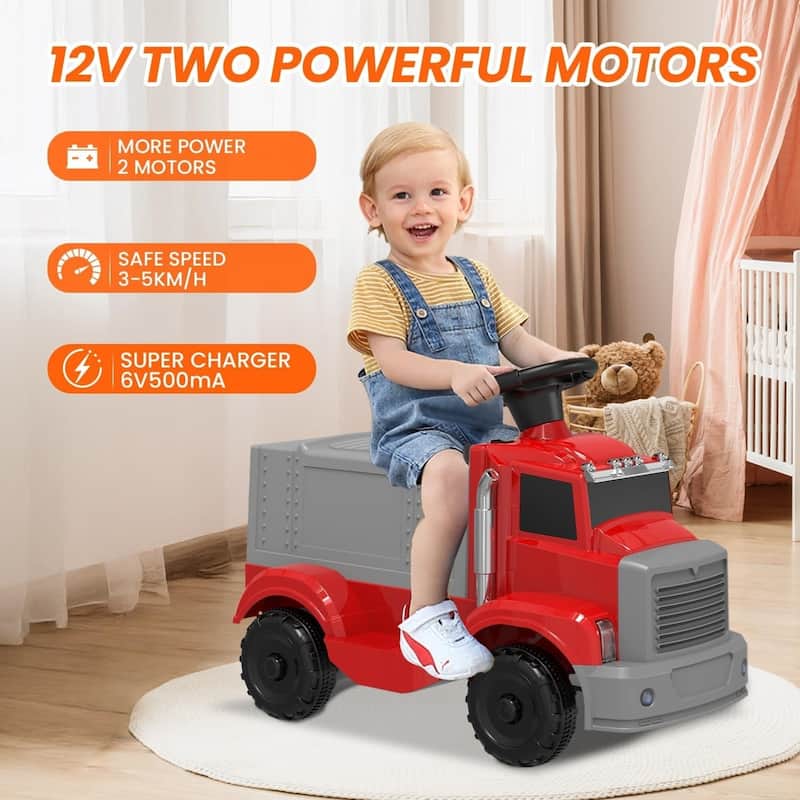 EROMMY Kids Ride-On Cars – 24V 2-Seater Dump Truck / 12V Fire Truck / 1:16 High-Speed RC Car – Multiple Colors & Styles