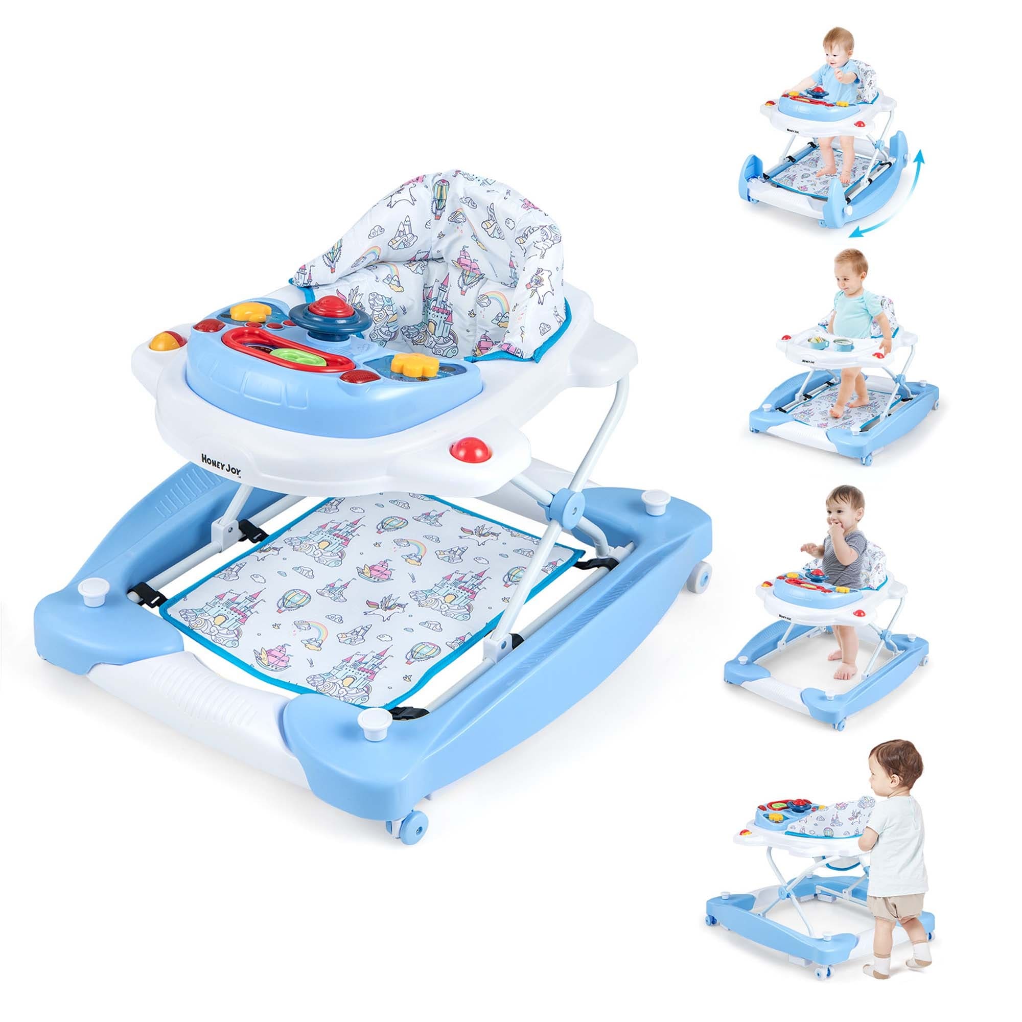 Costway 6 in 1 Baby Walker Adjustable Toddler Walker & Activity Center - See Details