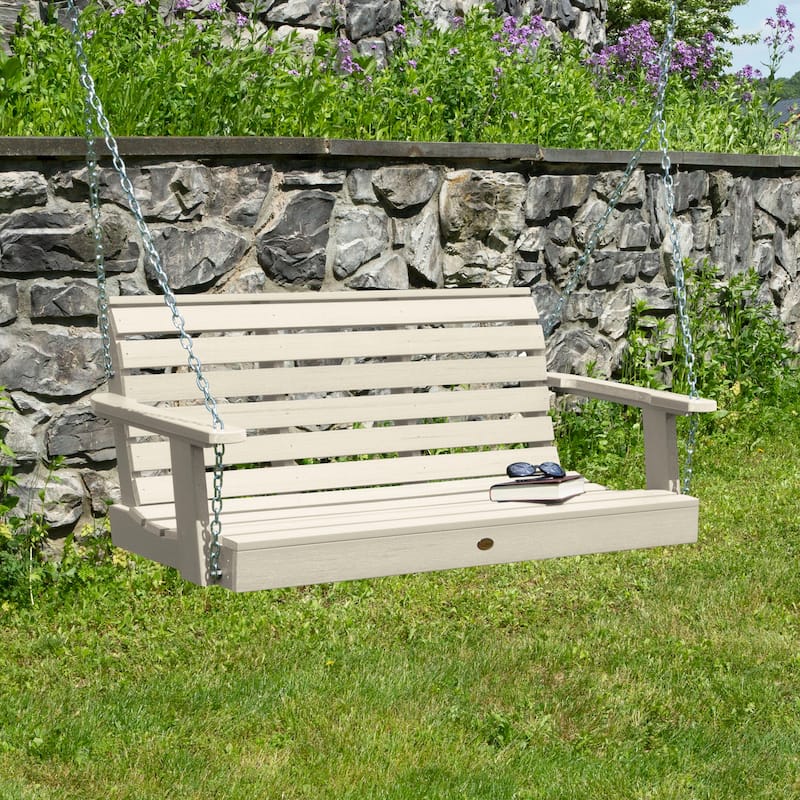 Highwood Weatherly 4-foot Eco-friendly Synthetic Wood Porch Swing