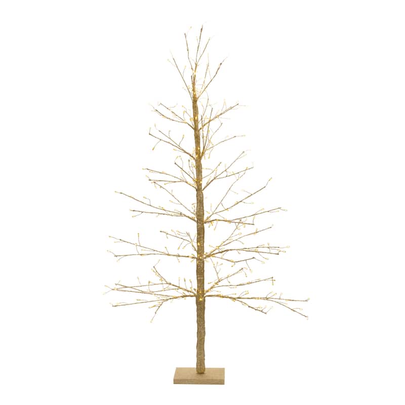 Gold LED Twig Tree 48"H - N/A