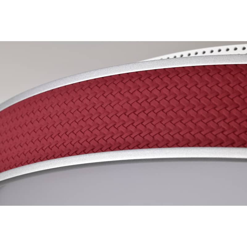 Bandon - 20 Inch LED Flush Mount - Gray with Red Wrap - Acrylic Lens