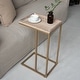 preview thumbnail 8 of 9, COZAYH Farmhouse C Table End Table, Distressed Beaded Edge Tray Top Side Table