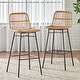 preview thumbnail 1 of 1, Lifestorey 24-inch Greenville Counter Stool- Set of 2