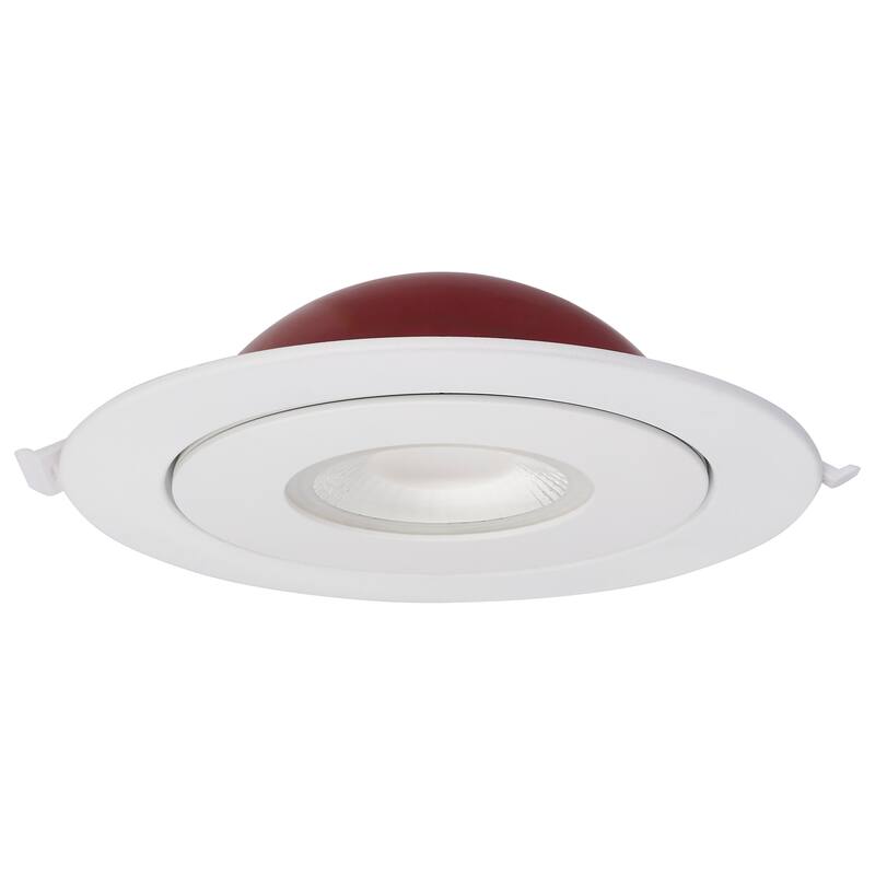 15W LED Fire Rated 6In Direct Wire Directional Downlight Round CCT Selectable Dimmable