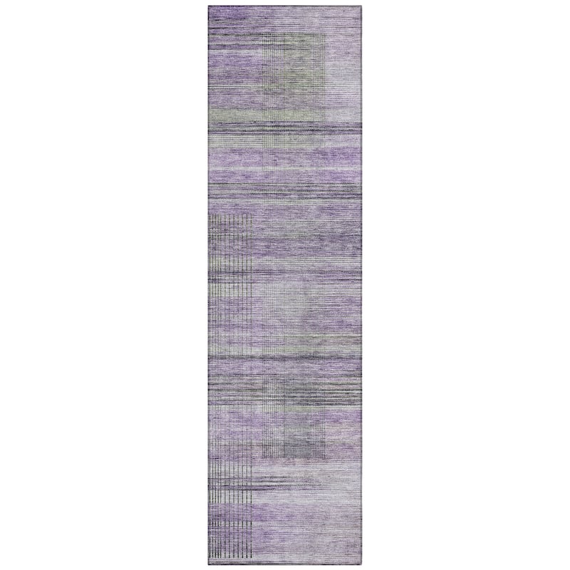 Machine Washable Indoor/ Outdoor Chantille Contemporary Imprints Rug