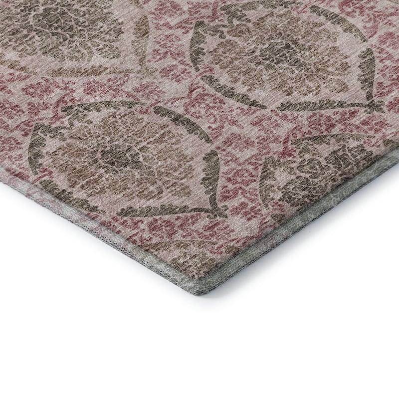 Premium Washable Super Soft Modern Damask Mayfield Rug