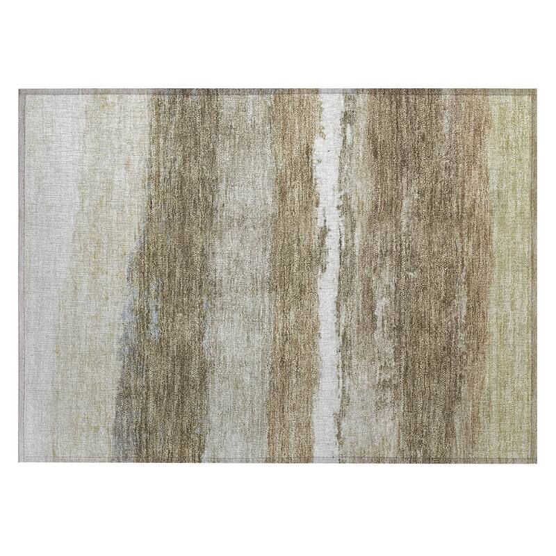 Machine Washable Indoor/Outdoor Watercolor Ombre Chantille Rug