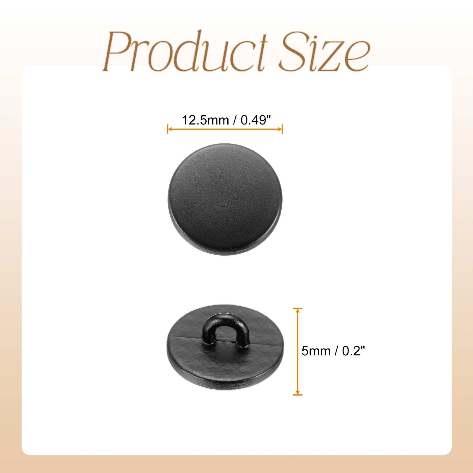 Metal Round Buttons Zinc Alloy Shank Flat Sewing Button Craft Replacement Buttons for Clothing Decoration DIY Accessories