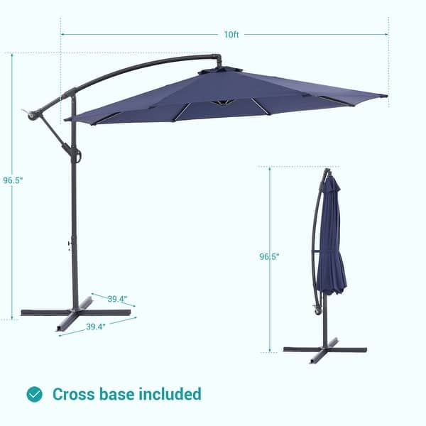13 foot patio umbrella replacement Replacement Canopy for Backyard Creations 10' x 13' Offset Patio Umbrella
