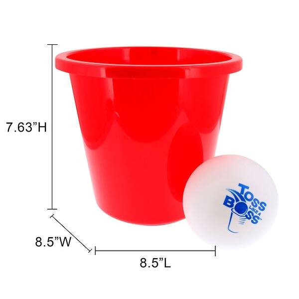 Banzai Toss Like A Boss Outdoor Giant Pong Lawn Game with Drawstring Carry Bag - 1.4