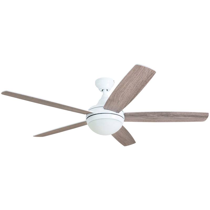 Copper Grove Mills 52-inch Modern White LED Ceiling Fan with Remote