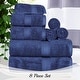 preview thumbnail 172 of 198, Egyptian Cotton 8 Piece Ultra Plush Solid Towel Set by Miranda Haus