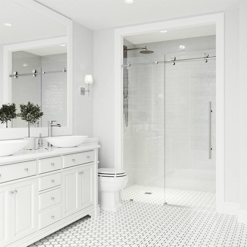 VIGO Elan E-Class Frameless Sliding Shower Door