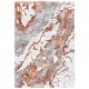 preview thumbnail 37 of 84, SAFAVIEH Horizon Shag Mukades Abstract 2.5-inch Thick Rug 2' x 5' - Grey/Rust - Rectangle