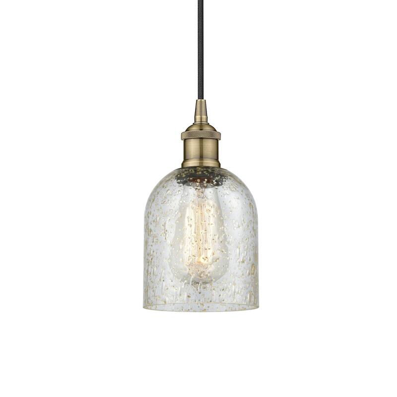 Innovations Lighting 616-1P-10-5 Caledonia Pendant Caledonia 5" Wide - Antique Brass / Mica