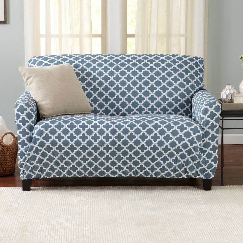 Premium Stretch Printed Loveseat Slipcover - Love Seat
